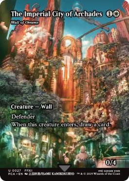 ■ショーケース■《帝都アルケイディス/The Imperial City of Archades》/《前兆の壁/Wall of Omens》[FCA] 白U