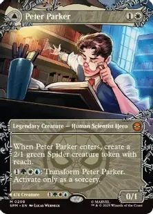 ■ボーダーレス■《ピーター・パーカー/Peter Parker》/《アメイジング・スパイダーマン/Amazing Spider-Man》[SPM-BF] 白R