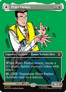 (232)■ボーダーレス■《ピーター・パーカー/Peter Parker》/《アメイジング・スパイダーマン/Amazing Spider-Man》[SPM-BF] 白R