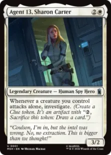 《エージェント13、シャロン・カーター/Agent 13, Sharon Carter》[MSH] 白U