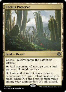 《サボテン保護区/Cactus Preserve》[OTC] 土地R