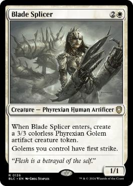 《刃の接合者/Blade Splicer》[BLC] 白R