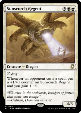 《陽焼の執政/Sunscorch Regent》[BLC] 白R