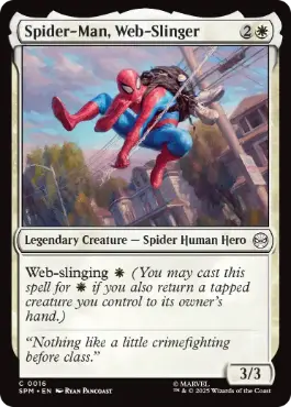 《ウェブスリンガー、スパイダーマン/Spider-Man, Web-Slinger》[SPM] 白C