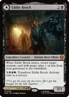 《エディ・ブロック/Eddie Brock》/《リーサル・プロテクター、ヴェノム/Venom, Lethal Protector》[SPM] 黒R