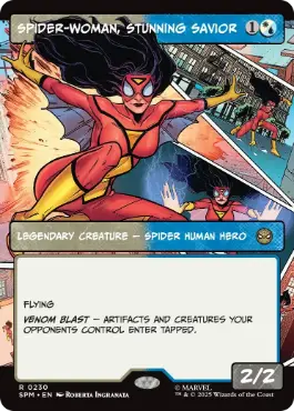 ■ボーダーレス■《驚嘆の救い手、スパイダーウーマン/Spider-Woman, Stunning Savior》[SPM-BF] 金R