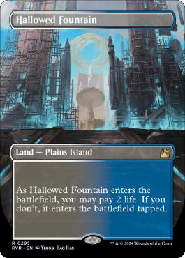 ■ボーダーレス■《神聖なる泉/Hallowed Fountain》[RVR] 土地R