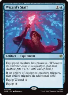 《魔法使いの杖/Wizard's Staff》[HOB] 青R