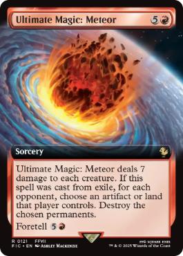 ■拡張アート■《究極魔法「メテオ」/Ultimate Magic: Meteor》[FIC] 赤R