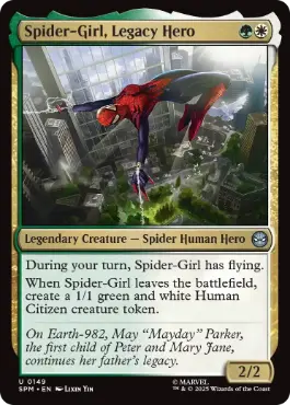 《力受け継ぎしヒーロー、スパイダーガール/Spider-Girl, Legacy Hero》[SPM] 金U