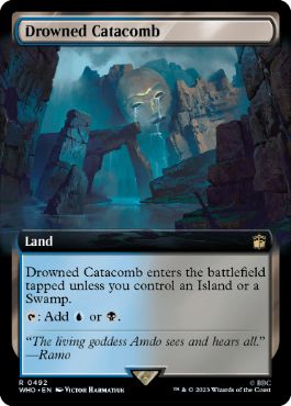 ■拡張アート■《水没した地下墓地/Drowned Catacomb》[WHO-BF] 土地R