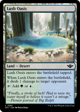 《瑞々しいオアシス/Lush Oasis》[OTJ] 土地C