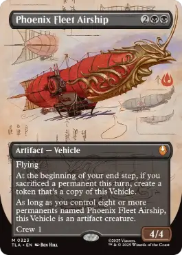 ■ボーダーレス■《不死鳥艦隊の飛行船/Phoenix Fleet Airship》[TLA-BF] 黒R