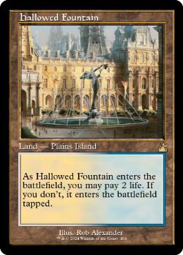 ■旧枠■《神聖なる泉/Hallowed Fountain》[RVR] 土地R