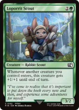 《レポリット族の斥候/Loporrit Scout》[FIN] 緑C