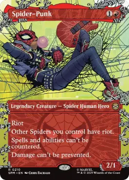 (210)■ボーダーレス■《スパイダーパンク/Spider-Punk》[SPM-BF] 赤R