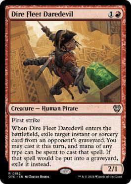 《凶兆艦隊の向こう見ず/Dire Fleet Daredevil》[OTC] 赤R