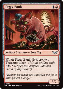 《ブタの貯金箱/Piggy Bank》[DSK] 赤U