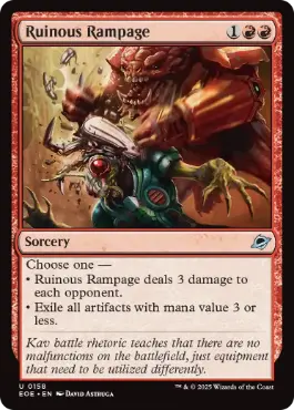 《壊滅的猛威/Ruinous Rampage》[EOE] 赤U