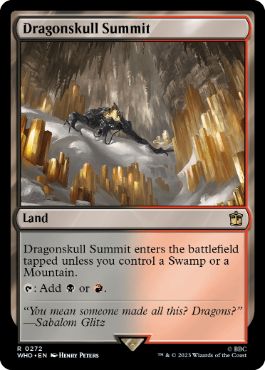 《竜髑髏の山頂/Dragonskull Summit》[WHO] 土地R
