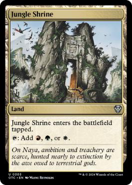 《ジャングルの祭殿/Jungle Shrine》[OTC] 土地U