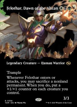 ■ボーダーレス■《アブザンの夜明け、フェロザー/Felothar, Dawn of the Abzan》 [TDM-BF] 金R