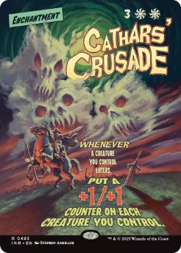■ボーダーレス■《聖戦士の進軍/Cathars' Crusade》[INR] 白R