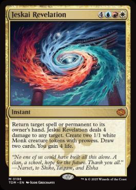 《ジェスカイの啓示/Jeskai Revelation》[TDM] 金R