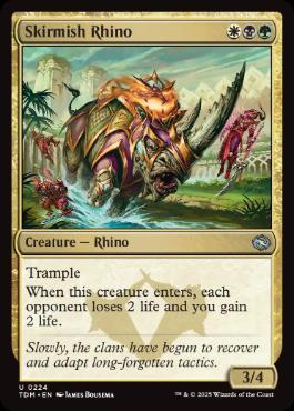 《遊撃サイ/Skirmish Rhino》[TDM] 金U