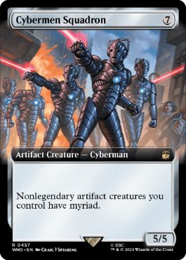 ■拡張アート■《サイバーマン軍団/Cybermen Squadron》[WHO-BF] 茶R
