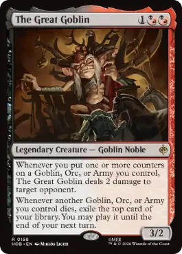 《大ゴブリン/The Great Goblin》[HOB] 金R