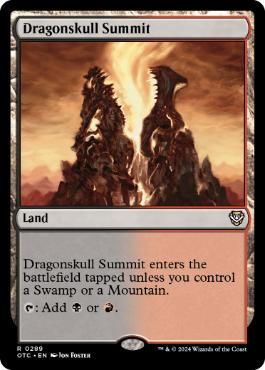《竜髑髏の山頂/Dragonskull Summit》[OTC] 土地R
