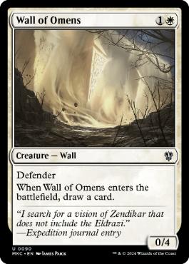 《前兆の壁/Wall of Omens》[MKC] 白U