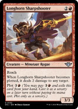 《長角の名手/Longhorn Sharpshooter》[OTJ] 赤U