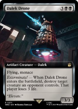■拡張アート■《ダーレクのドローン/Dalek Drone》[WHO-BF] 黒R