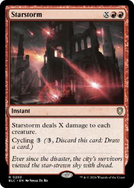 《星の嵐/Starstorm》[BLC] 赤R