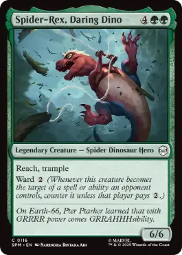 《果敢な恐竜、スパイダーレックス/Spider-Rex, Daring Dino》[SPM] 緑C