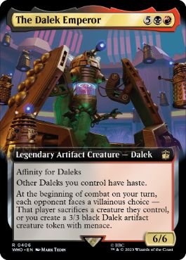 ■拡張アート■《皇帝ダーレク/The Dalek Emperor》[WHO-BF] 金R
