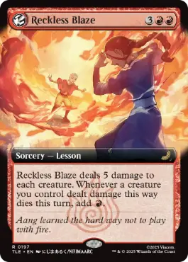 ■拡張アート■《見境のない猛火/Reckless Blaze》[TLE] 赤R