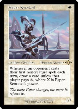 ■旧枠■《エスパーの歩哨/Esper Sentinel》[H2R] 白R