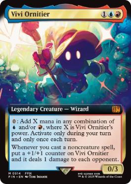 ■拡張アート■《迷える黒魔道士、ビビ/Vivi Ornitier》[FIN-BF] 金R