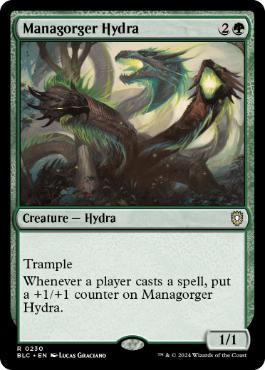 《マナ喰らいのハイドラ/Managorger Hydra》[BLC] 緑R