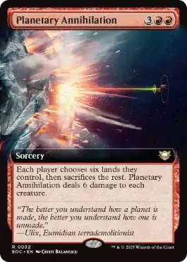 ■拡張アート■《惑星殲滅/Planetary Annihilation》[EOC] 赤R