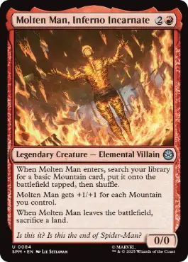 《業火の具現、モルテンマン/Molten Man, Inferno Incarnate》[SPM] 赤U