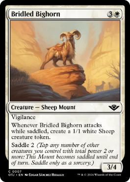 《手綱付きの大角/Bridled Bighorn》[OTJ] 白C