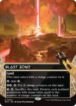 (002)■ボーダーレス■《爆発域/Blast Zone》[EOS] 土地R