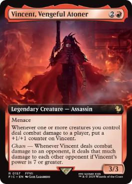 ■拡張アート■《復讐の贖罪者、ヴィンセント/Vincent, Vengeful Atoner》[FIC] 赤R