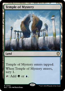 《神秘の神殿/Temple of Mystery》[BLC] 土地R