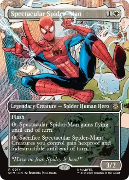 (014)■ボーダーレス■《スペクタキュラー・スパイダーマン/Spectacular Spider-Man》[SPM] 白R