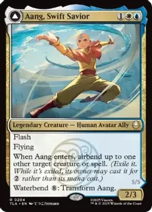 《素早き救済者、アン/Aang, Swift Savior》/《大海の憤怒、アンとラー/Aang and La, Ocean's Fury》[TLA] 金R